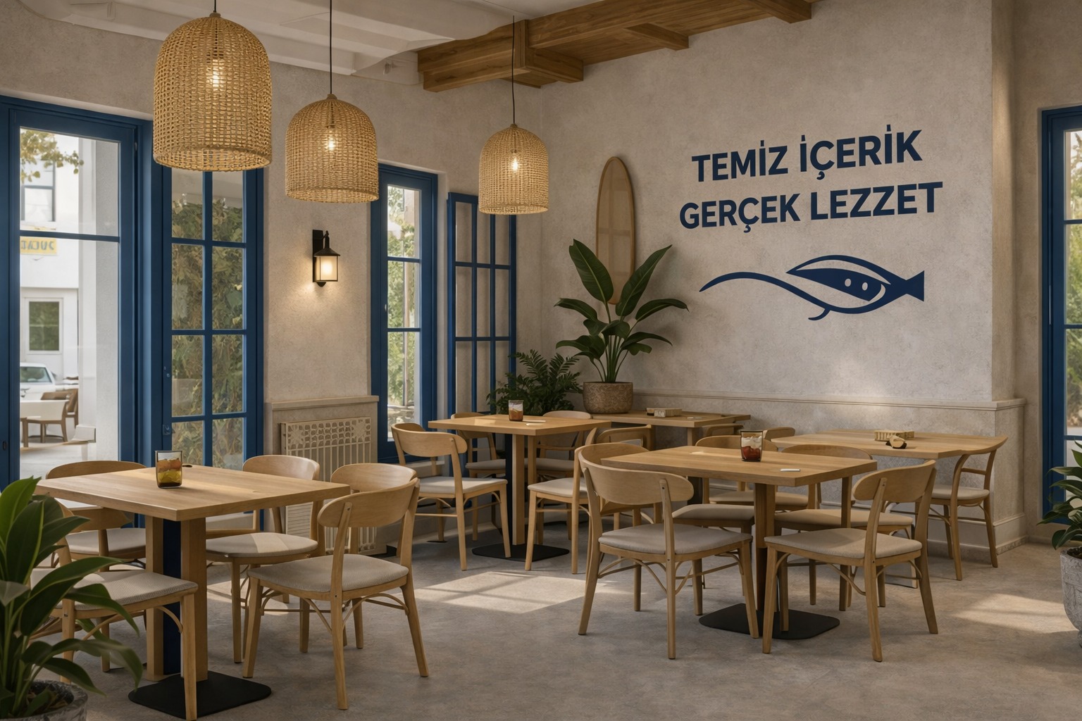 Fish Burger Konsept Mağaza Tasarımı